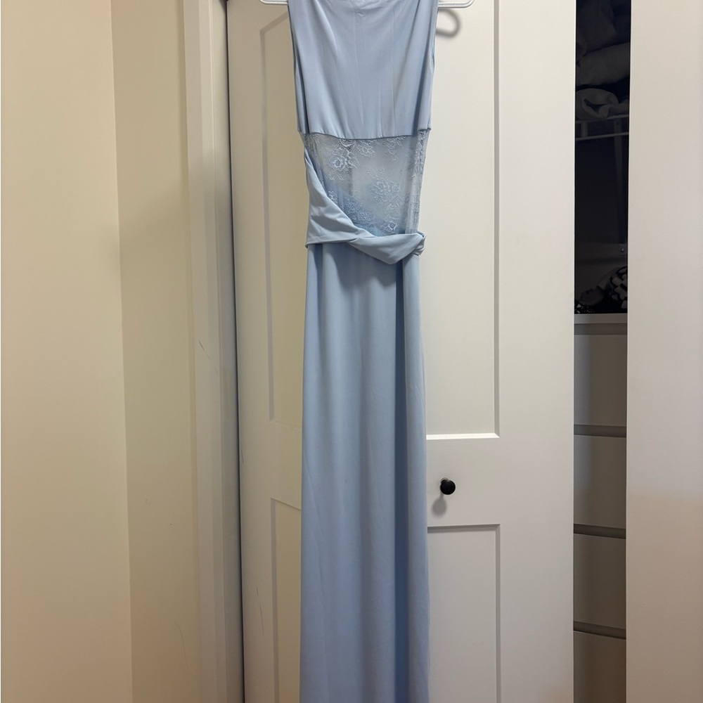 Peppermayo Elegant Light Blue Sleeveless Dress
